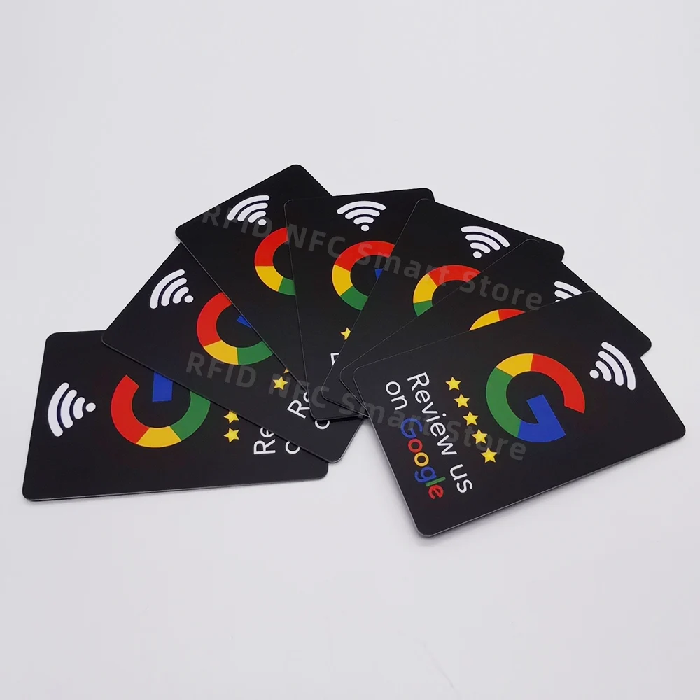 5pcs Google Reviews NFC Cards Boost Your Reviews PVC Material Durable 2