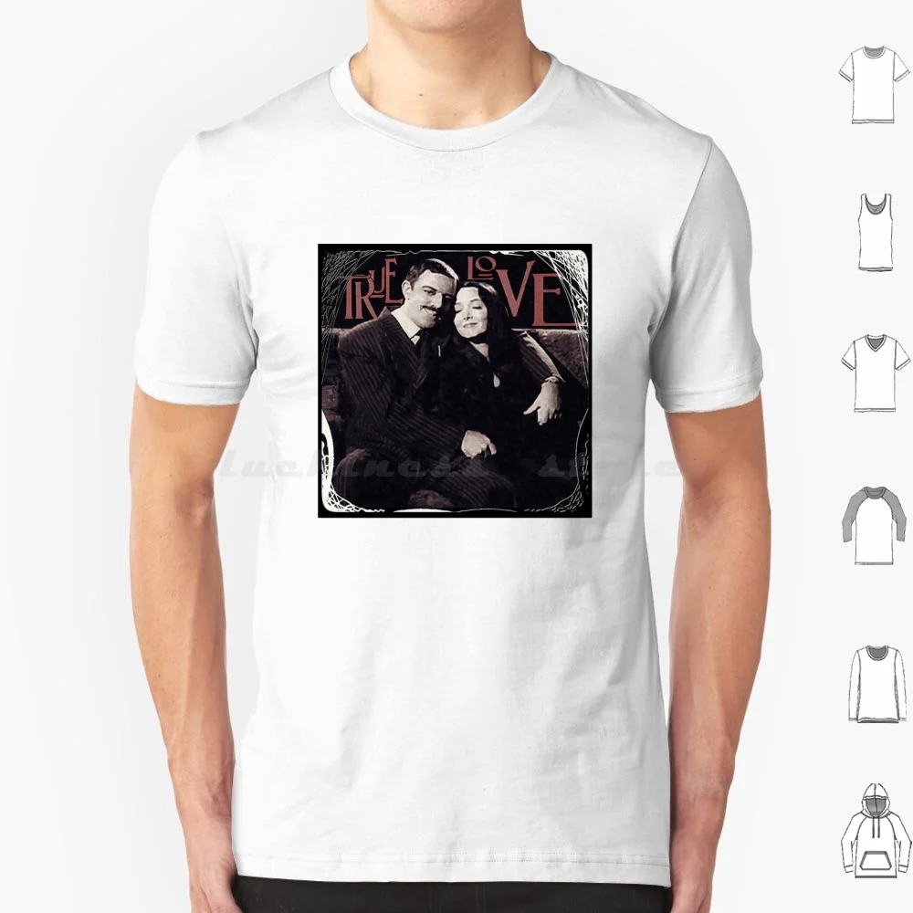 Gomez & Morticia Addams : True Love T Shirt Cotton Uomo Donna Stampa Fai Da Te Gomez Gomez Addigs Morticia Morticia Addams Gomez