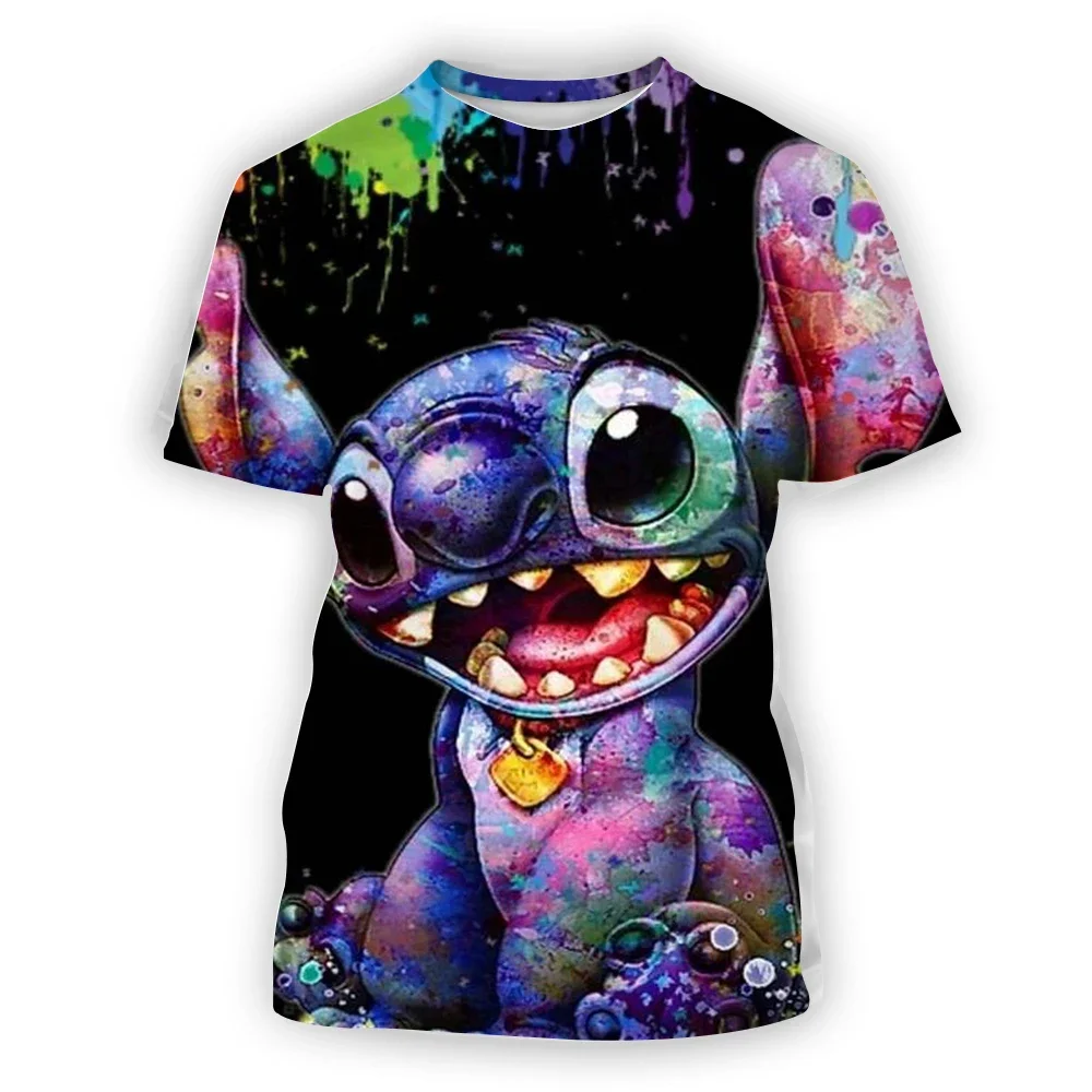 thumbnail image 1 of Disney-Camiseta con estampado 3d de Lilo Stitch para hombre y mujer, ropa de manga corta Unisex, de verano, 2024, 1 of 4