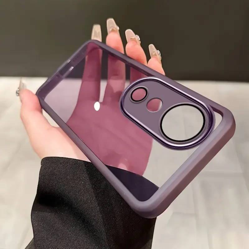 Clear TPU Phone Case with Camera Lens Protector Film