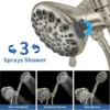 Brushed Nickel Shower Faucet Set with Valve, Shower Kit with Valve and 6 Setting Shower Head, Bathtub Shower Head and Faucet Set 4