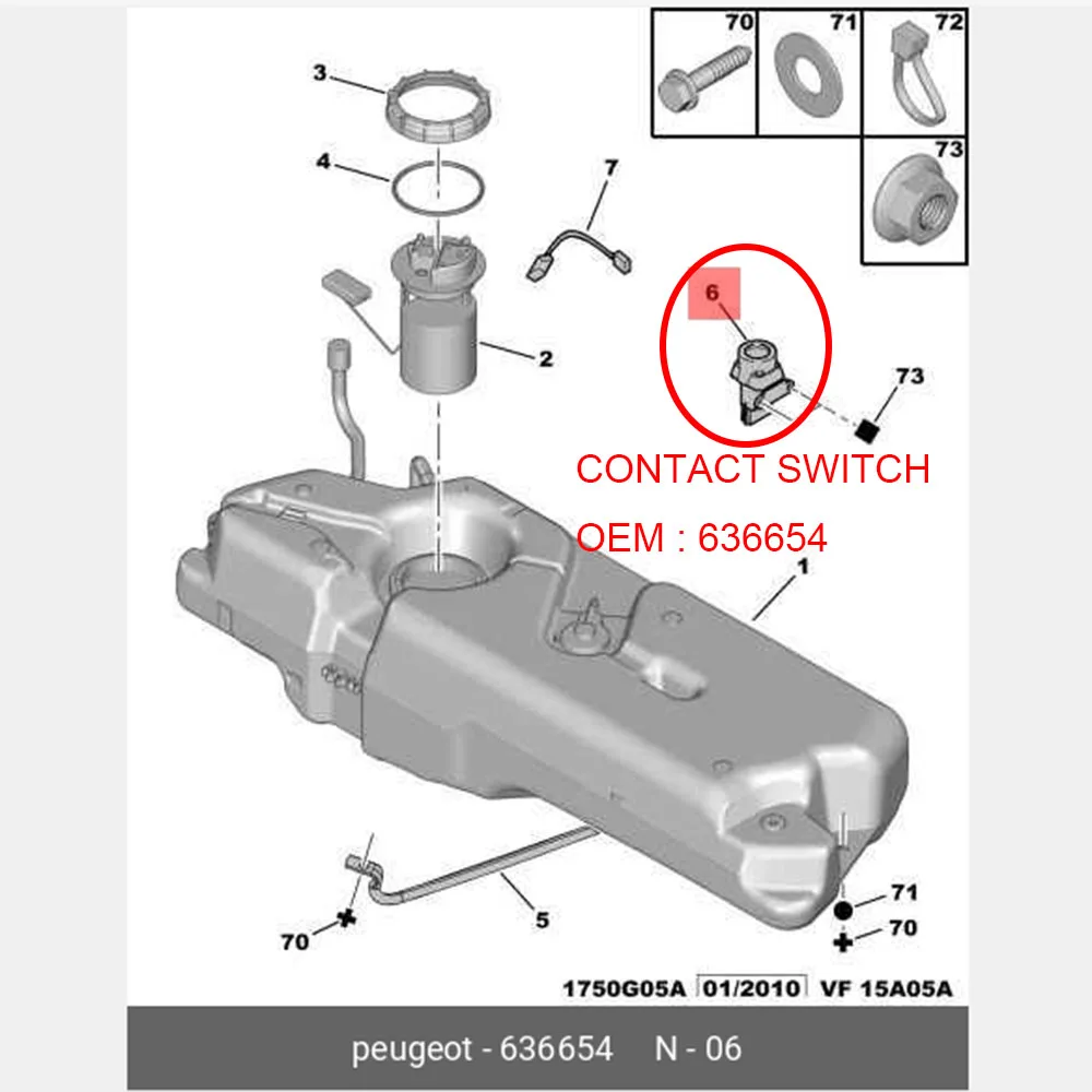 Suitable for Peugeot 106 206 306 405 406 605 607 806 Citroen