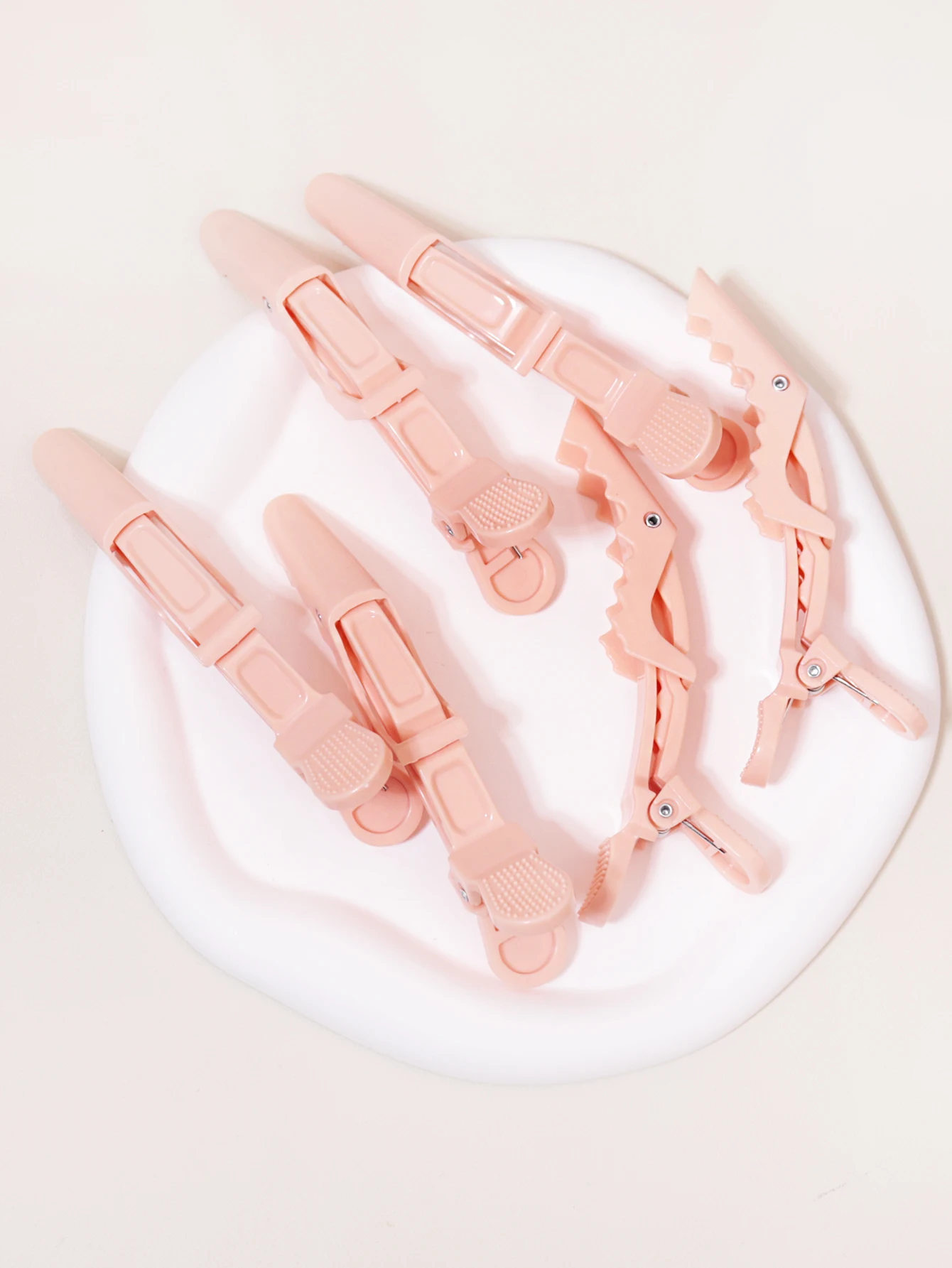 Hair Clips Alligator Plastic Hairdressing Clamps Barber For Salon Styling Hairpins Accessories 6PCS