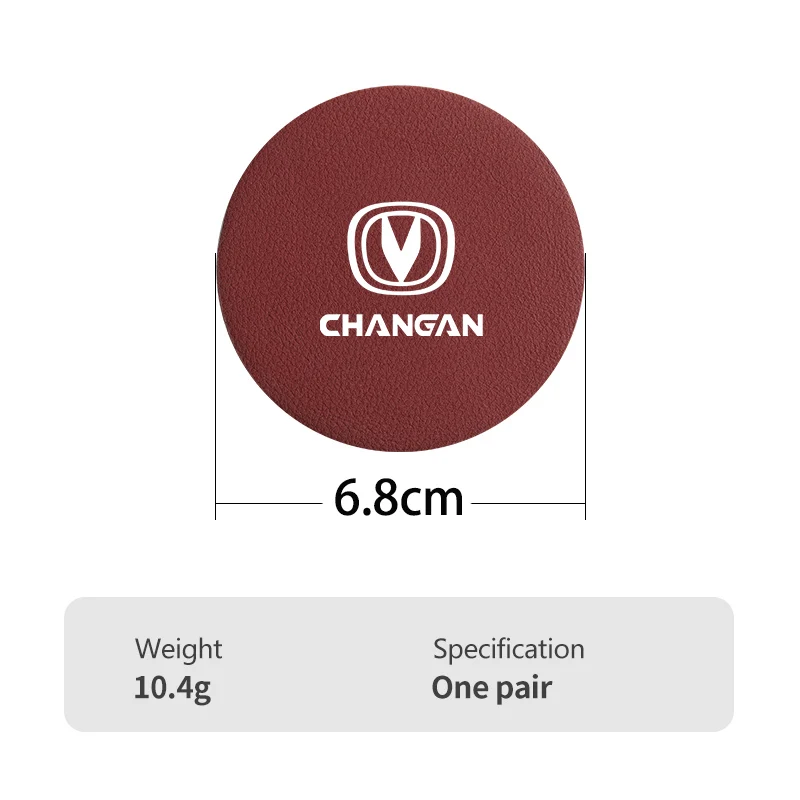 2Pcs Car Coaster Water Cup Holder Pad Non-Slip Mat Accessories Changan CS75 CS35 CS15 CS55 CS95 CS85 CX70 EADO CX20 Alsvin