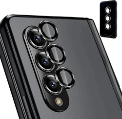 Premium Tempered Glass Camera Lens Protector and Metal Screen Guard - Note 15 Pro Plus (Black)
