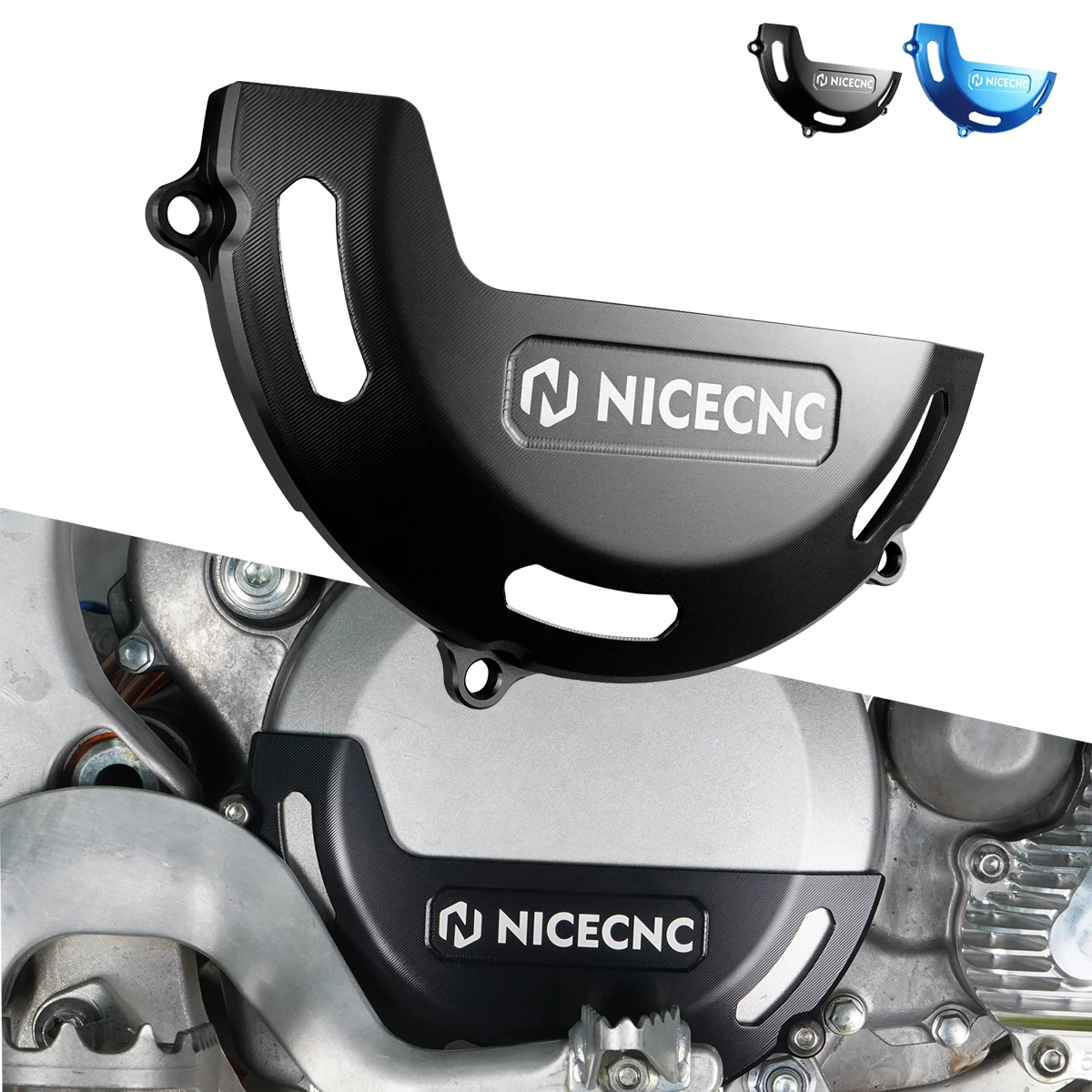 MotocrossAluminumEngineClutchSideCoverGuardIgnitionProtector