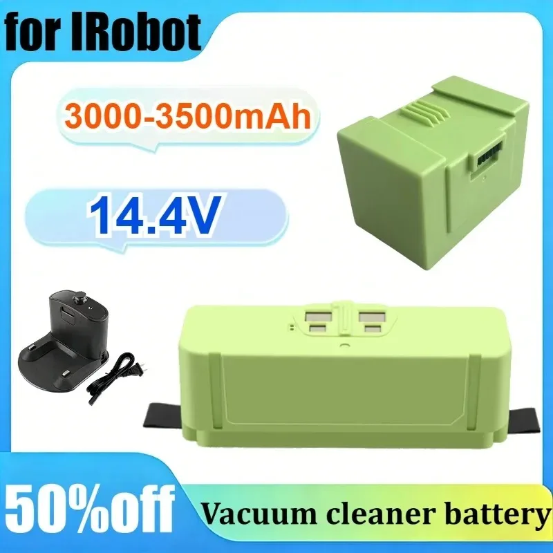 14.4V Li-ion Battery Replacement for IRobot for Roomba I7 I3 960 890 Robot Vacuu