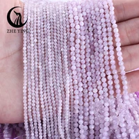 Perles de Kunzite naturelle facettées de 3 mm, pierres de lune violettes et kyanite, perles intercalaires en vrac pour la fabrication de bijoux, accessoires pour bracelets et colliers DIY 5