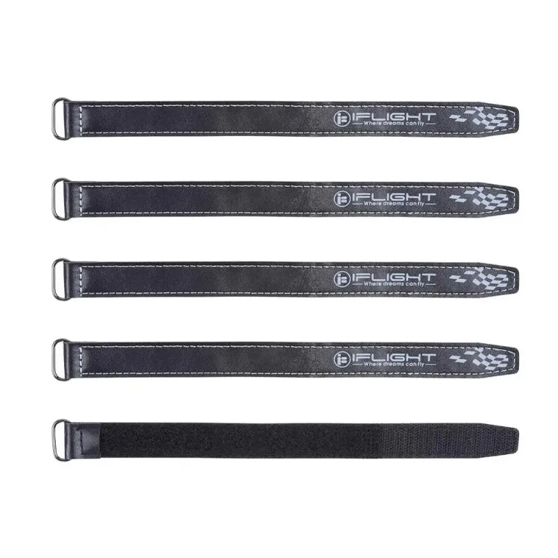 

5pcs iFlight 20mm width 20x300mm Microfiber PU Leather Battery Straps/Non-slilp FPV Belt Iron buckle