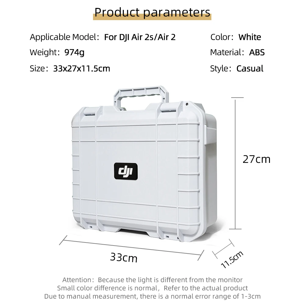Portable Case Explosion-Proof Box ABS Suitcase for DJI AIR 2S With Screen Remote Control for Mavic Air 2 Storage Box Accessories drone accessories drone storage bag dji case drone case handbag case camera carrying case