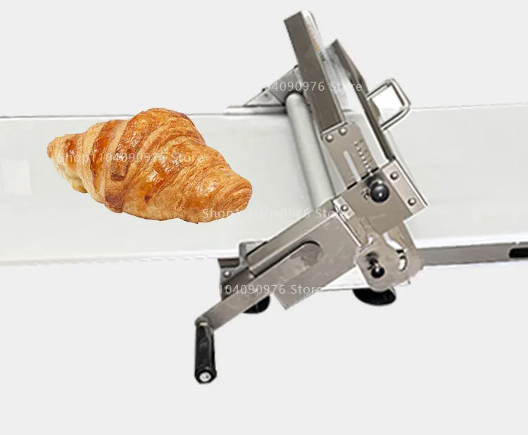 Manual Puff Pastry Machine Hand Cranked Dough Roller Croissant Pastry Sheet Make