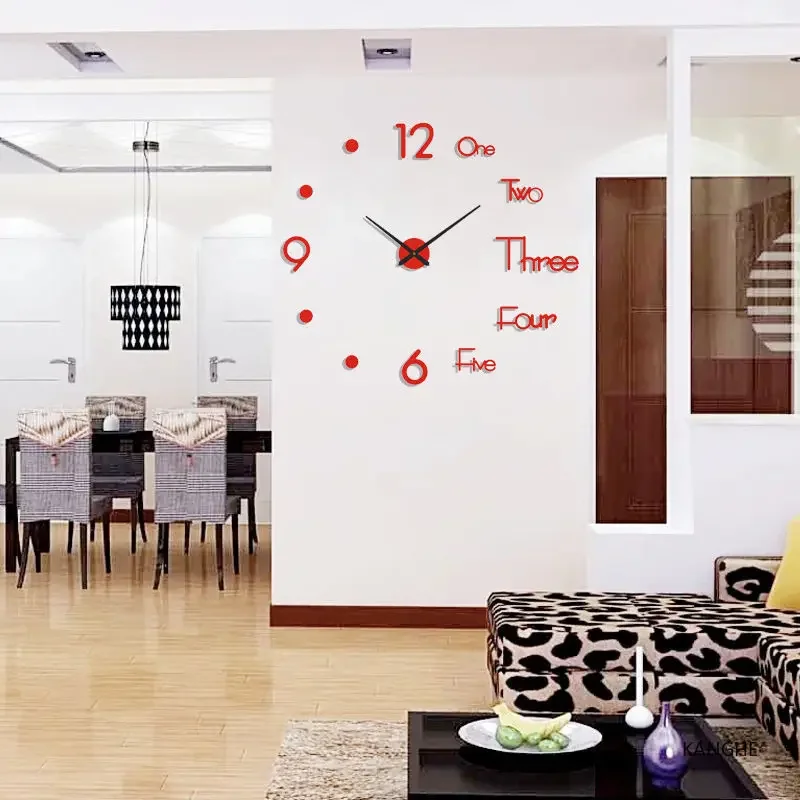 Wall Clock Wall Clock Sticker Large 3D Wall Clock Luminous Classic Wall Clocks DIY Digital Clock Watches Stickers Silent for Home Living Room Table