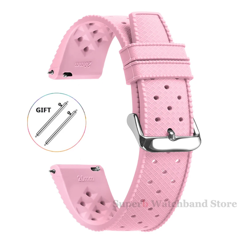 Tropical Silicone Quick Release Waterproof Watchbands