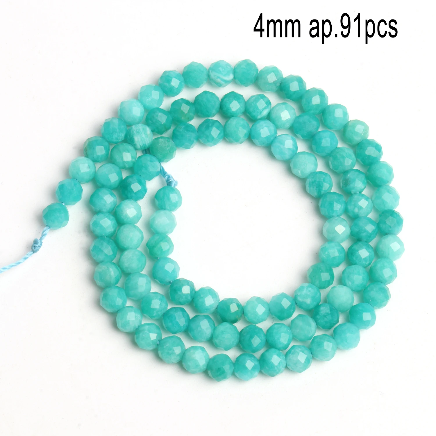 Blue Amazonite Natural Stone Beads - Variety Pack for Jewelry Making and DIY Accessories