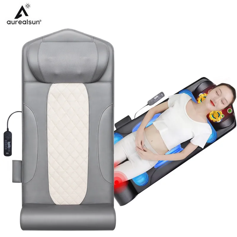 Electric Massage Mat Health Care Relax Body Cushion Neck Pillow Waist Leg Pain Relief Vibrating Heating Multifunctional Massager