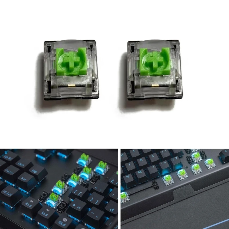 2Pcs RGB Green Switches 3Pin for razer BlackWidow V3 Pro V3