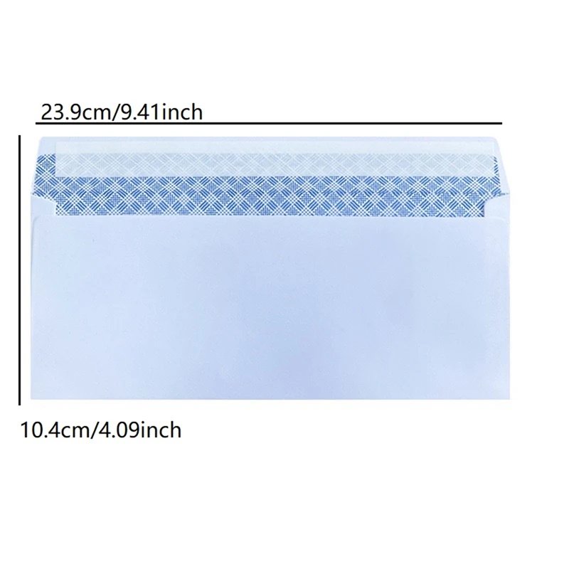 Windowless envelope 10/20PCS 10 # Secure Business Envelope Can hold A4 paper Bill invoice Self Sealing