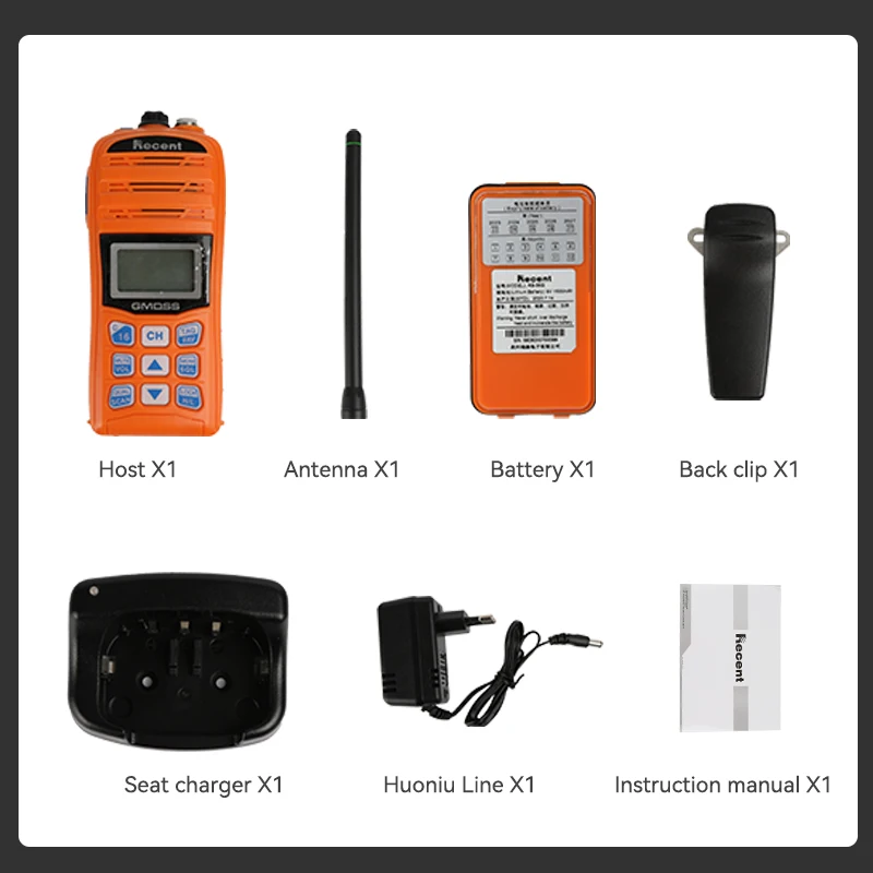 RECENT RS-35M GMDSS VHF transceiver handheld mobile marine radio RS35M Waterproof wireless Portable Two Way Radio Walkie Talkie 5
