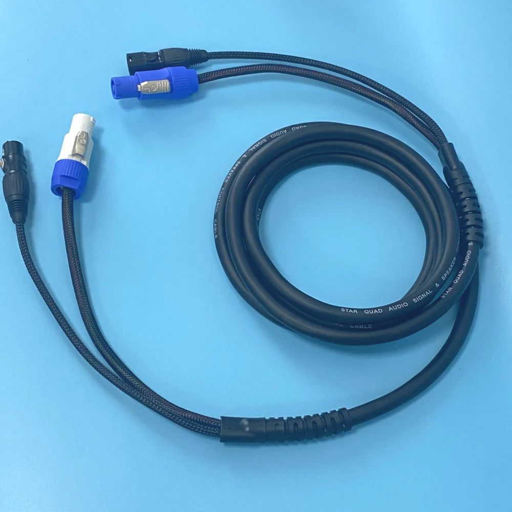 5Meter Stage Combination Line 3x2.5mm&sup2; AC Power And DMX Signal Cable Audio Speaker Mixer Control For Moving Head Mobile DJ Disco