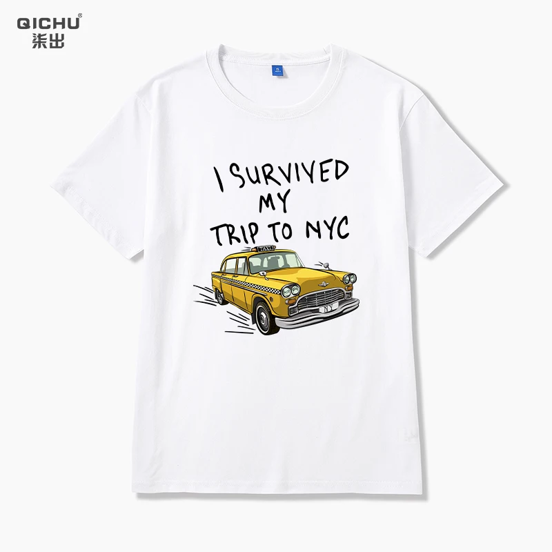

Tom Holland Same Style Tees I Survived My Trip To NYC Print Tops Casual 100%Cotton Streetwear Men Women Unisex Fashion T Shirt
