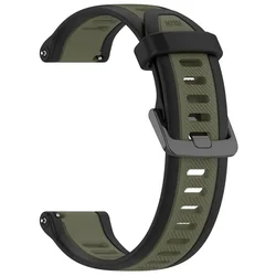 Dual Color Silicone Sports Strap Bracelet, 18 - 22mm - 20mm 570 42mm (5 black green)