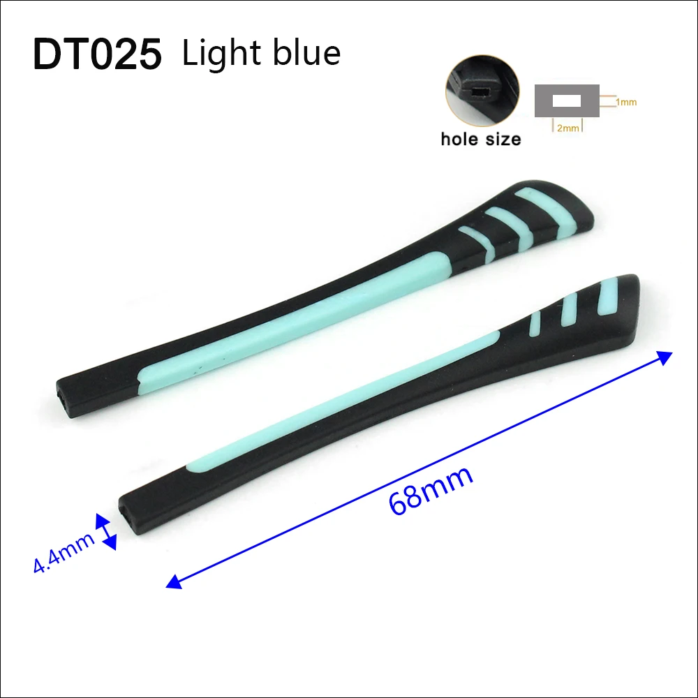 2 Paar Gummi-Antirutsch-Brillenbügelspitzen Zubehör für Optische Brillengestelle Brillenbügel Kostenloser Versand – Detail 18