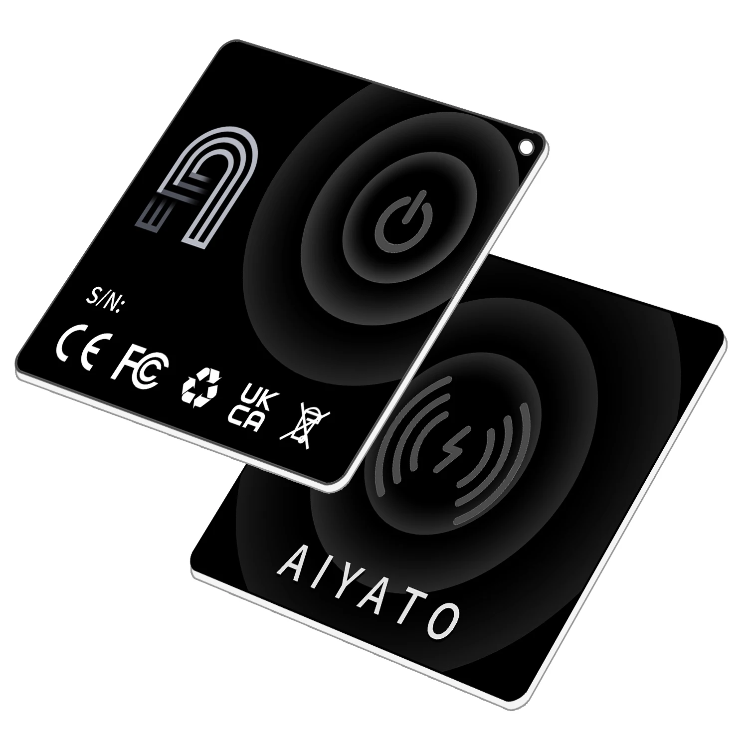 Bluetooth Smart Wallet Tracker Card 3mm Ultra-Slim IP68 Waterproof Wireless Charging Item Tracker Work with Apple Find My, anti lost tracker,bluetooth tracker,bluetooth finder,wallet tracker