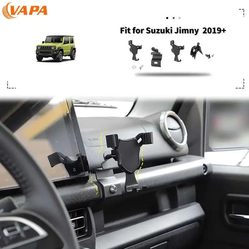 Mobile Phone Holder phone holder mobile phone holder Car Center Console Mobile Phone Mount Holder Cup Hook For Suzuki Jimny Up Interior Accessories
