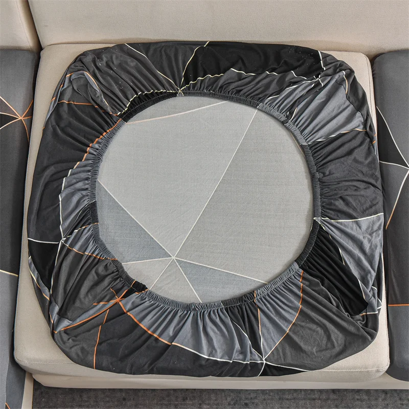 Elastic Sofa Seat Cushion Cover for Living Room Stretch Floral Printed Armchair Couch Cover Corner L-shape Removable Anti-dust 6