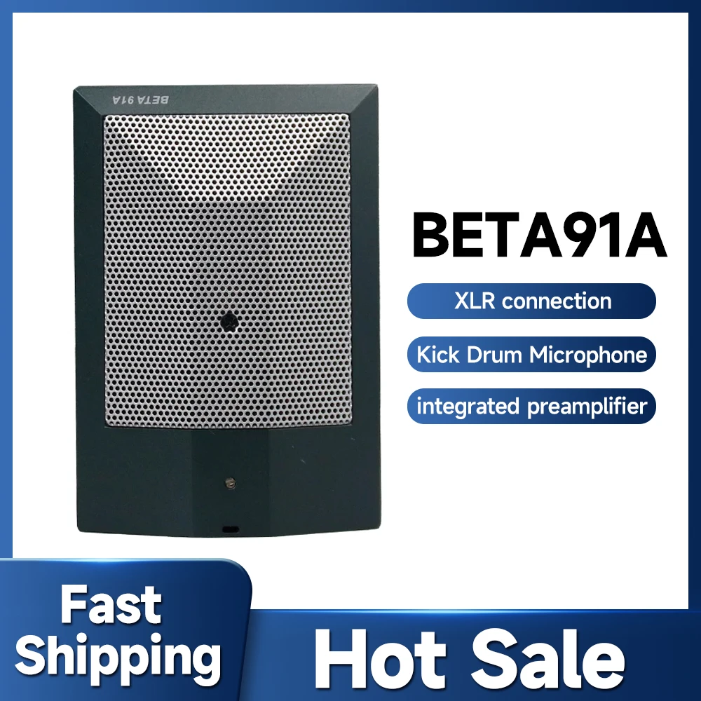 BETA 91A Professional Half-Cardioid Condenser Microphone B91drum Condenser Percussion Instrument 91A