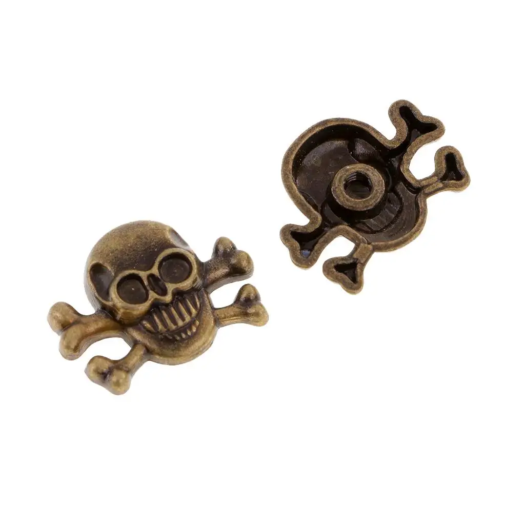 20 Sets Skull Head Screwback Studs Punk Rivets for Sewing Crafts Leathercraft