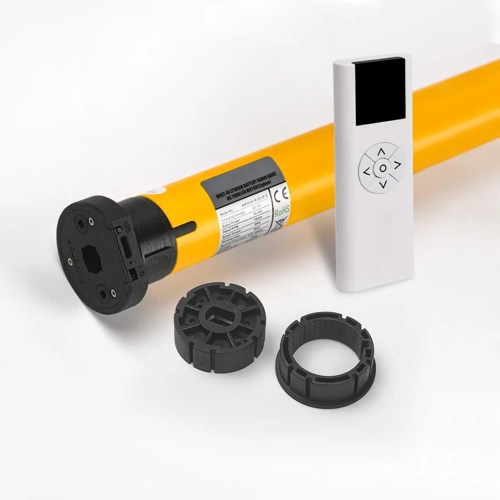 ZigBee Smart Motor สําหรับท่อบังแดดขนาด 2" (50 มม.) ทํางานร่วมกับ Alexa, Google Home, Tuya Smart Life App – มอเตอร์ตาบอดที่ใช้พลังงานจากแบตเตอรี่ 1