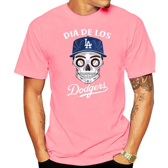 Dia De Los Dodger Halloween Sugar Skull T Shirt Mens Tee Shirt S 5Xl -  AliExpress