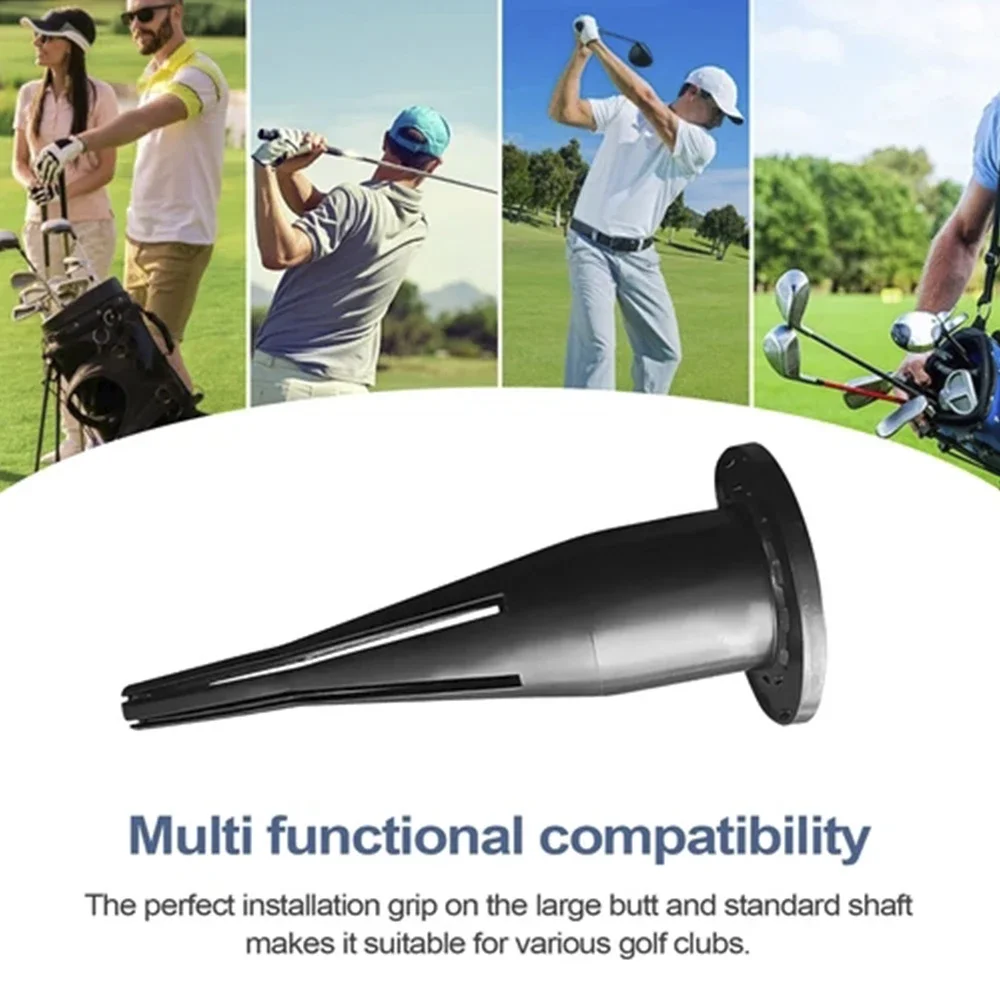 1Pc 재사용 가능한 검은 플라스틱 골프 클럽 그립 Regripping 설치 도구 휴대용 골프 샤프트 풀러 설치 및 제거 도구