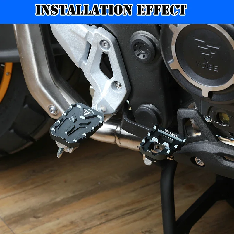 For VOGE DS525X DS 525X DSX525 525 DSX Motorcycle Accessories Front And Rear Foot Extension Seat Non-slip Pedal Brake Pedal motorcycle accessories motorcycle footrests motorcycle foot pedals