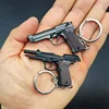 1:4 Scale Alloy M92 Pistol Mini Gun Metal Keychain M92 Pistol Keychain Fidget Toy PUBG Gun Gift Pubg Decoration Toys for Adult 3