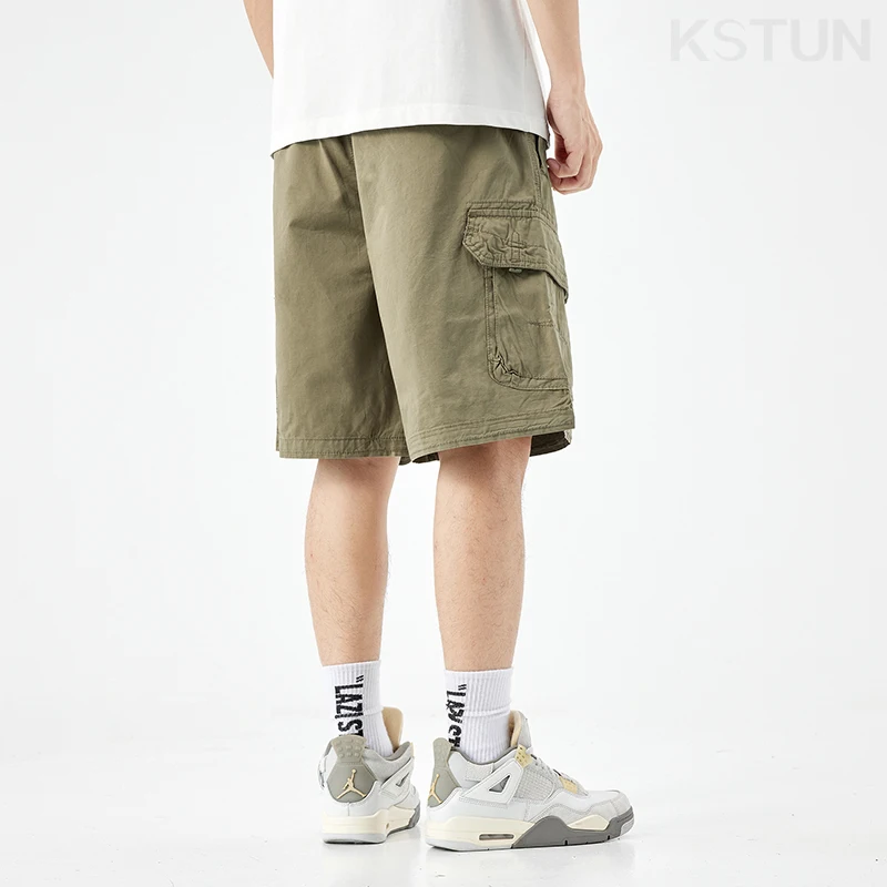 2024 Summer Men's Shorts Pants Men Loose Fit Baggy Cargo Shorts For Man Outdoor Streetwear Casual