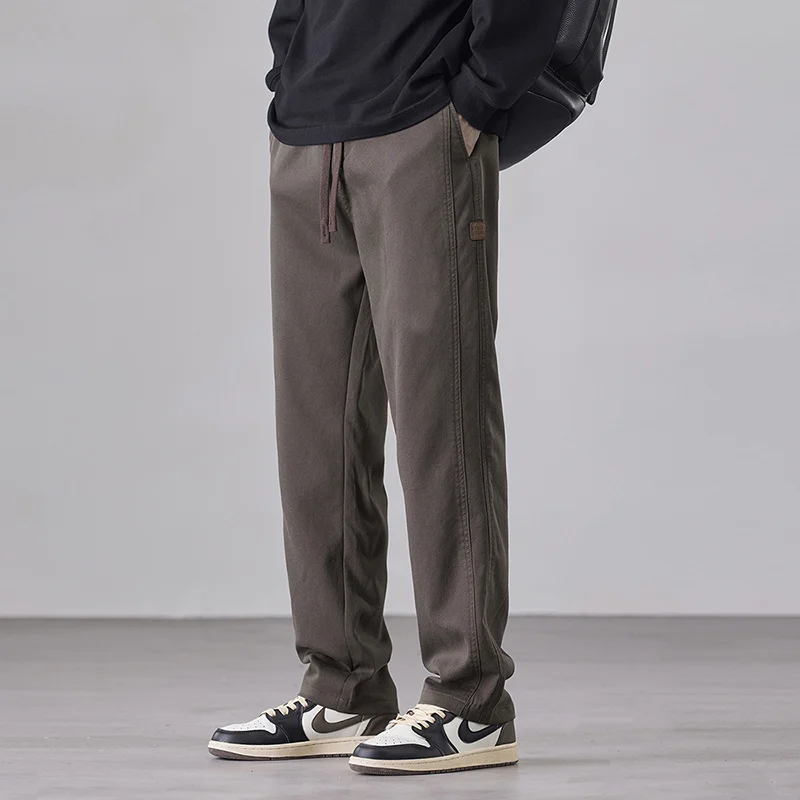 The Latest Brown Lyocell Casual Pants