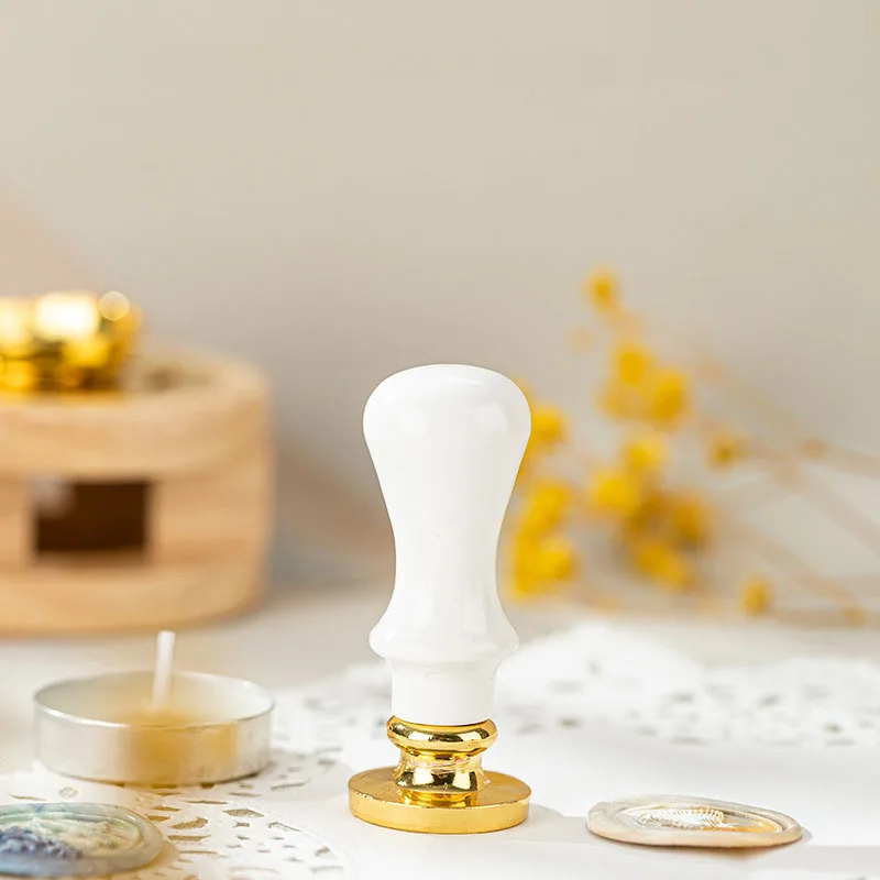 Mühür mumu damga kolu Vintage yangın boya DIY aracı pullar Scrapbooking için antik mühür Retro damga zanaat malzemeleri balmumu mühür SB016