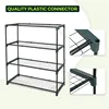Greenhouse Shelving Staging Double 4 Tier, Outdoor / Indoor Plant Shelves, 4