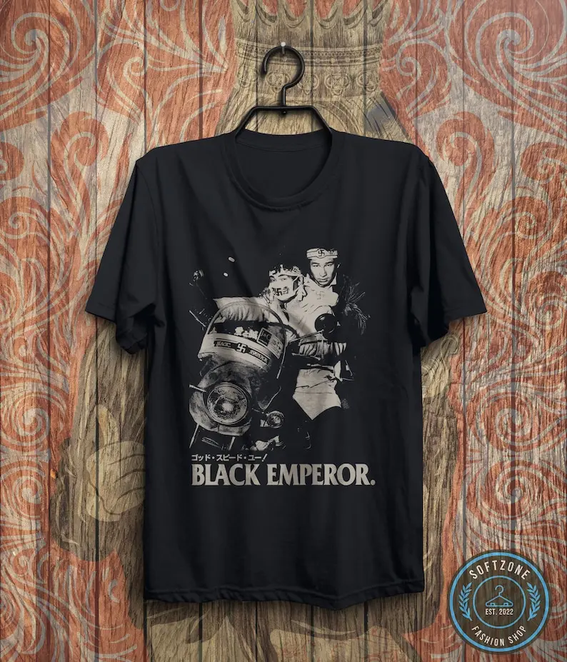 Godspeed You Japan Tour T Shirt Black Emperor Rock Band Music Maniche Lunghe O Corte