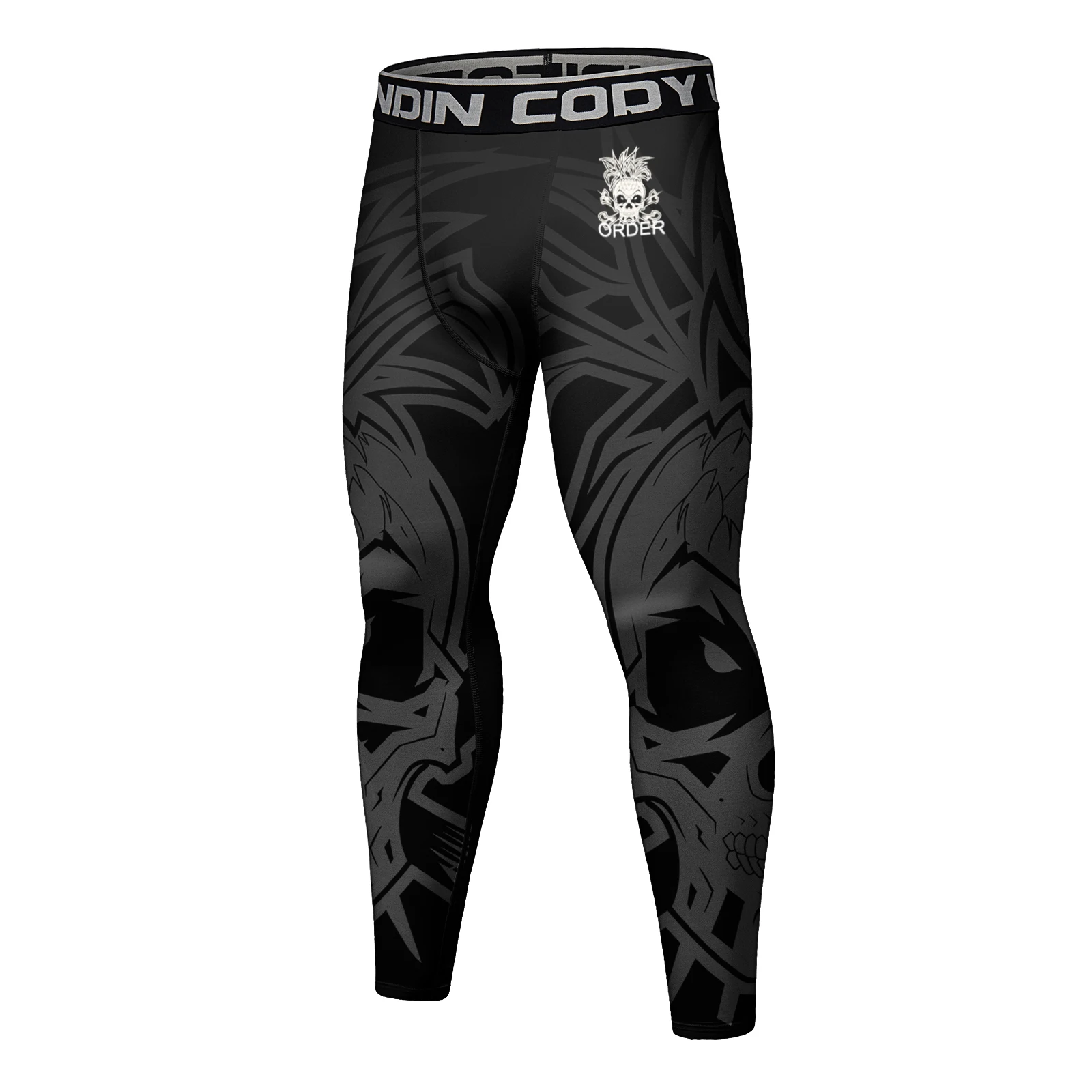 CODY LUNDIN Leopard Printed No Gi bjj Compression Leggings Male Grappling Pants For Running Gym Trousers Training Jogging Tights 4