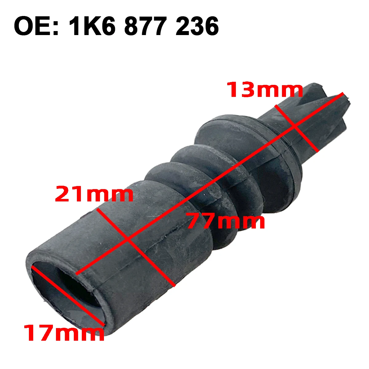 4 Pezzi Raccordo Tubo Scarico Tetto Apribile Per Range Rover Sport/LR3/LR4 - Gomma Nera - Foto 3