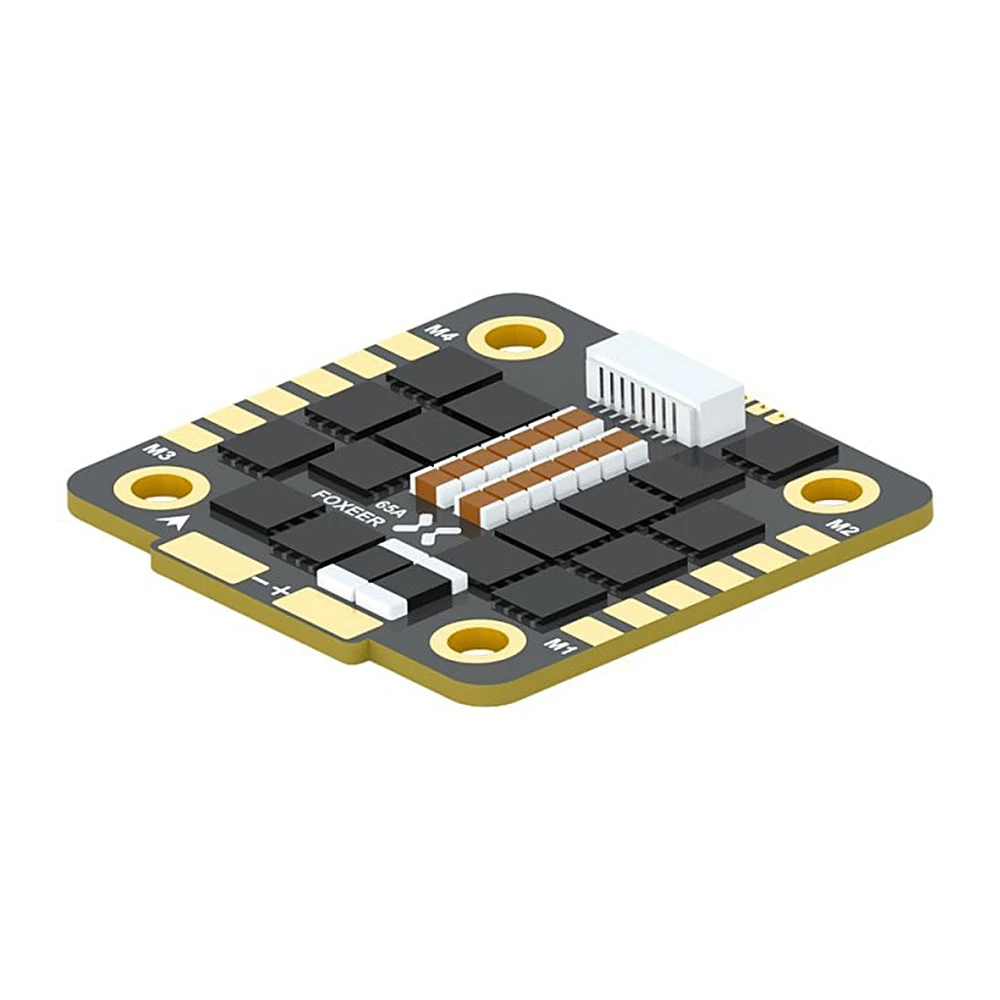 FOXEER Reaper F4 128K 65A ESC BLHeli32 4in1 3-8S Lipo 입력 신호 DShot 150/ 300/ 600/ 1200/ MultiShot/OneShot RC FPV 드론용