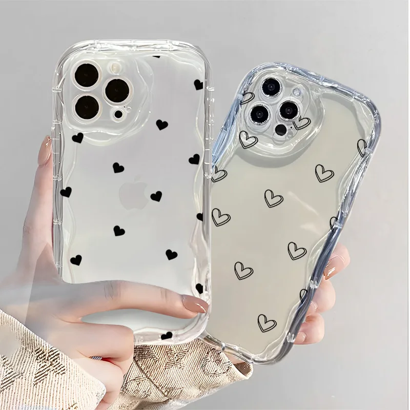 Cute Simple Love Heart Phone Case - Stylish Protective Cover