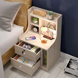Mesita de noche con cajón, mueble para sala de estar, mesa de noche lateral para cama, estante de almacenamiento para revistas, tocador de dormitorio, nuevo