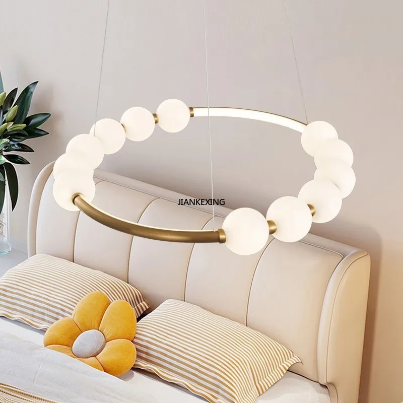 New Minimalist Ring LED Pendant Lights Restaurant Living Room Bedroom Study High-end Circular House Decor Lighting Fixtures pendant lights,pendant lamp