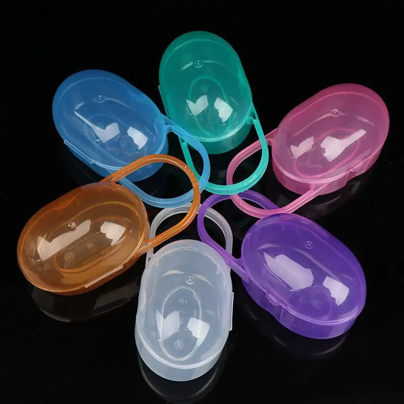 

1Pc Baby Pacifier Box Soother Container Holder Infant Storage Box Travel Storage Case Safe Holder Pacifier PP Dummy Box