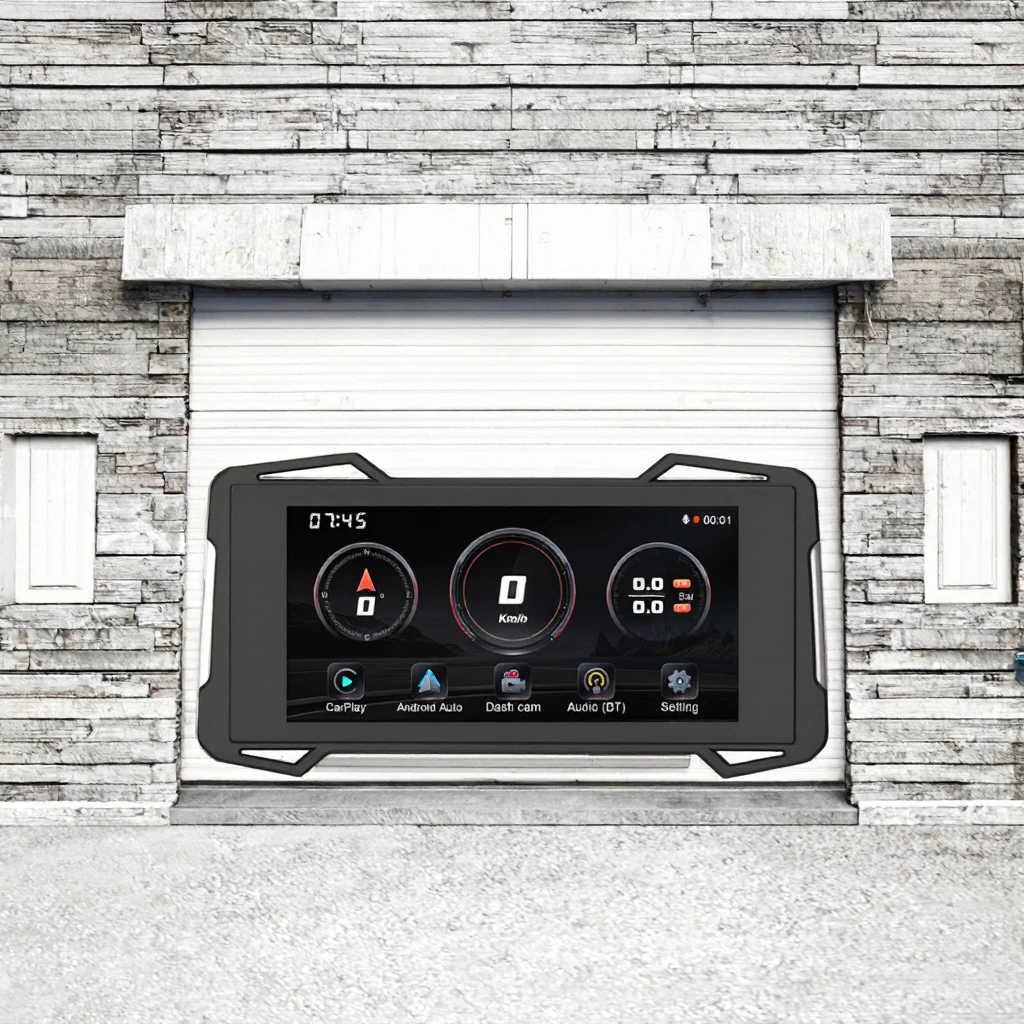 탈부착 가능 7.25인치 방수 무선 CarPlay 스크린 오토바이 GPS 네비게이션 TPMS 1080P 카메라 오토바이 네비게이션 어댑터