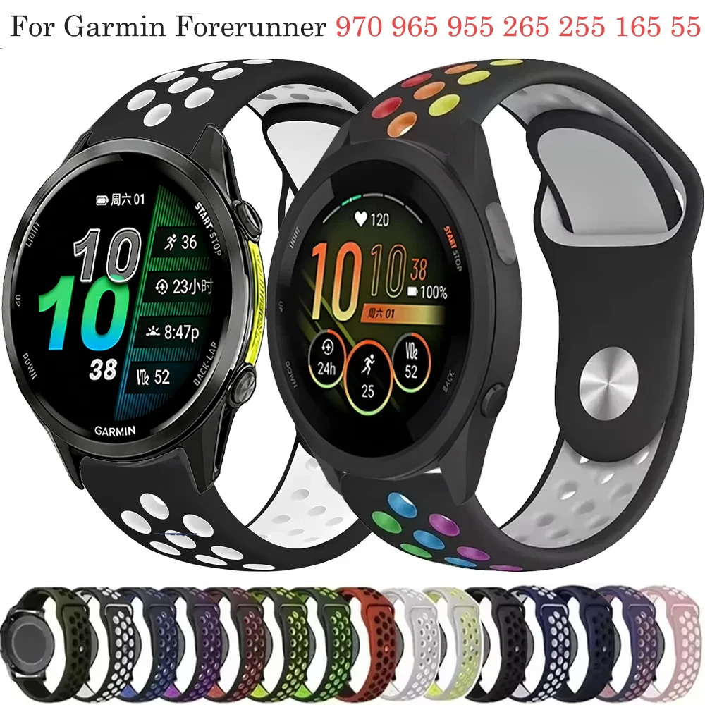 Premium Silicone Watch Strap - Versatile 22mm/20mm/18mm Adjustable Band